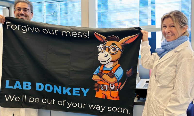 Lab Donkey team at work